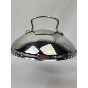 Belgique Stainless Steel Domed Replacement Lid (Only) Vented w Handle 6.5"